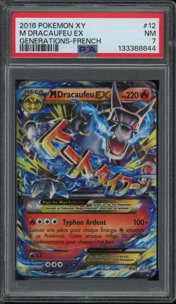 PSA 7 Méga Dracaufeu Ex