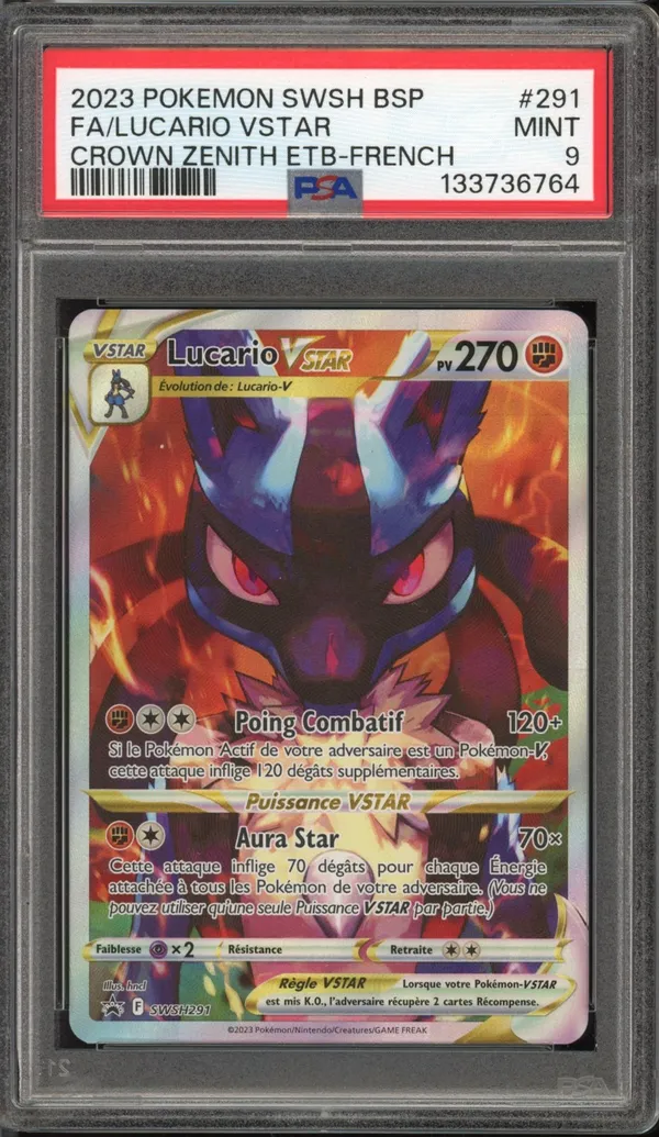 PSA 9 Lucario VStar
