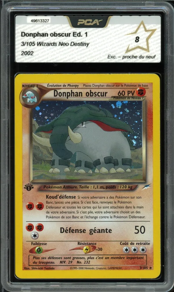 PCA 8 Donphan Obscur Holo