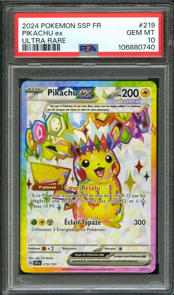 PSA 10 Pikachu Ex