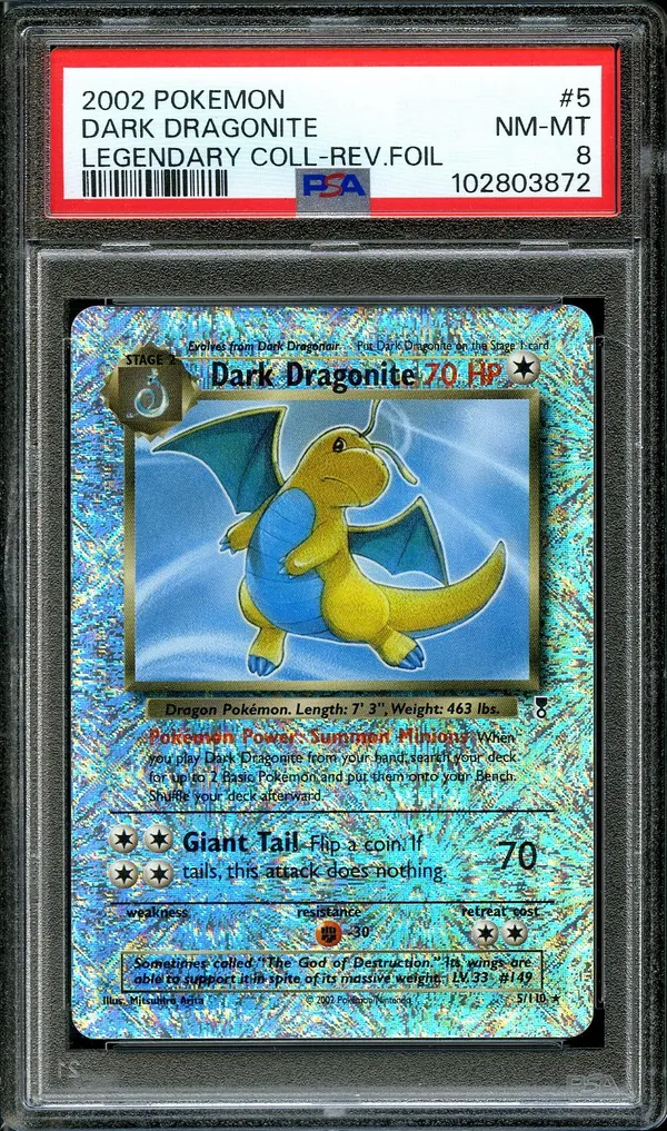 PSA 8 Dark Dragonite