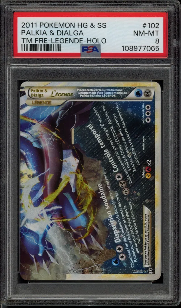 PSA 8 Palkia & Dialga Légende