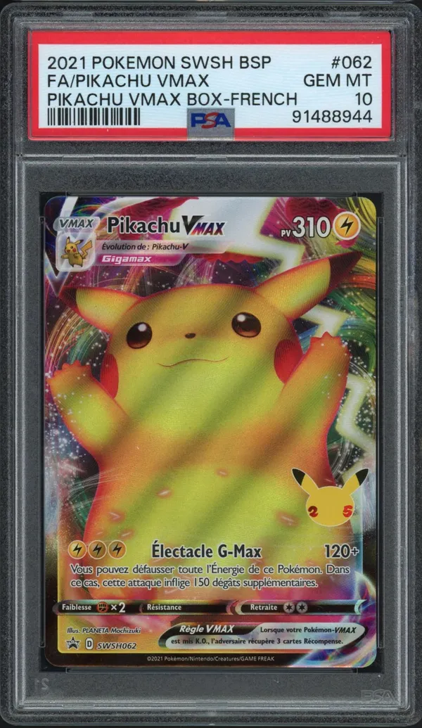PSA 10 Pikachu VMax