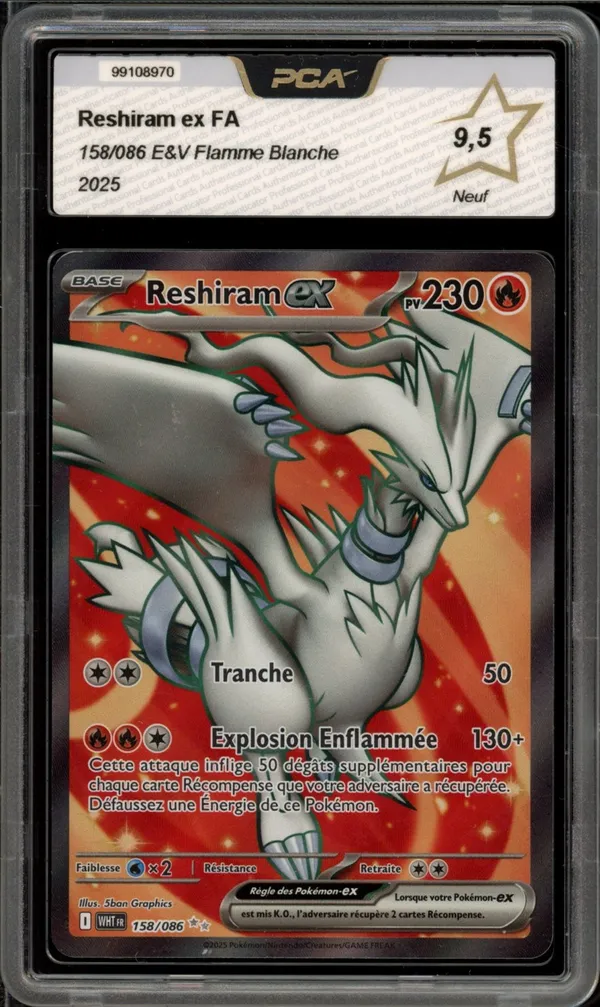 PCA 9.5 Reshiram Ex