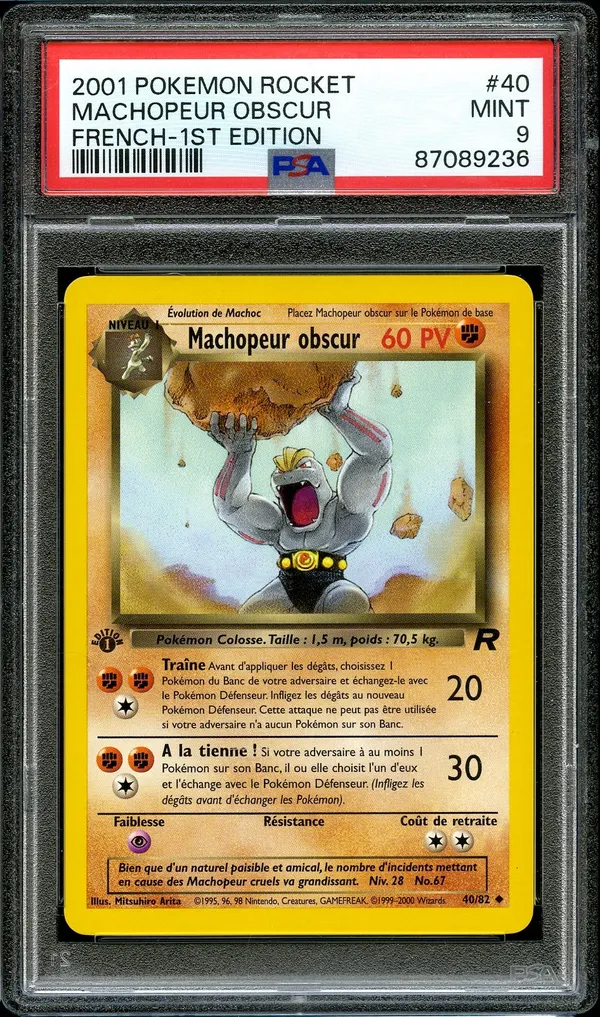PSA 9 Machopeur Obscur