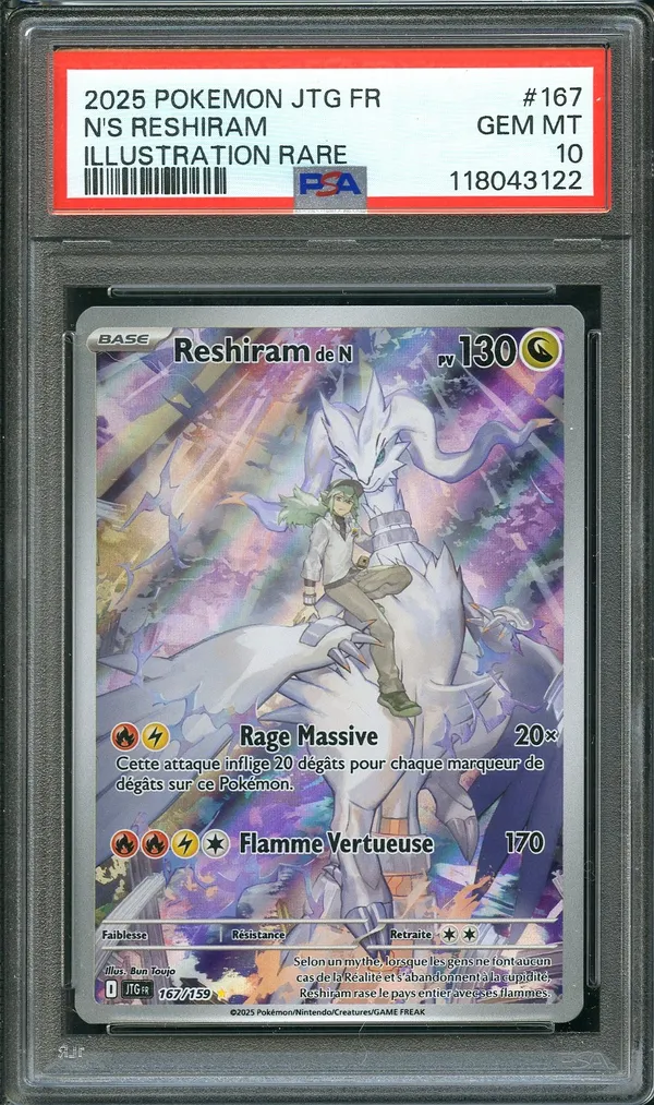 PSA 10 Reshiram de N