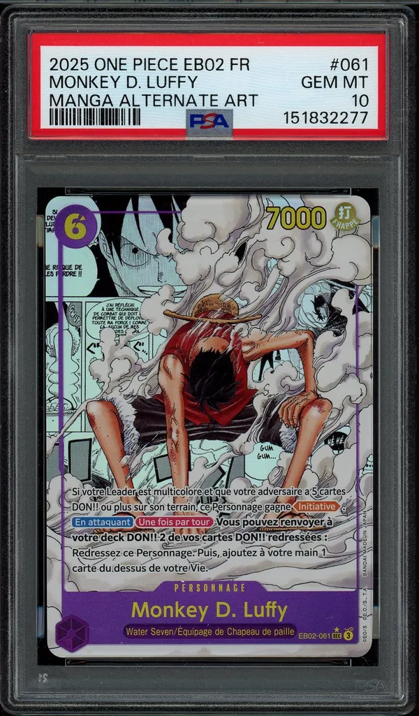 PSA 10 Monkey D. Luffy Manga