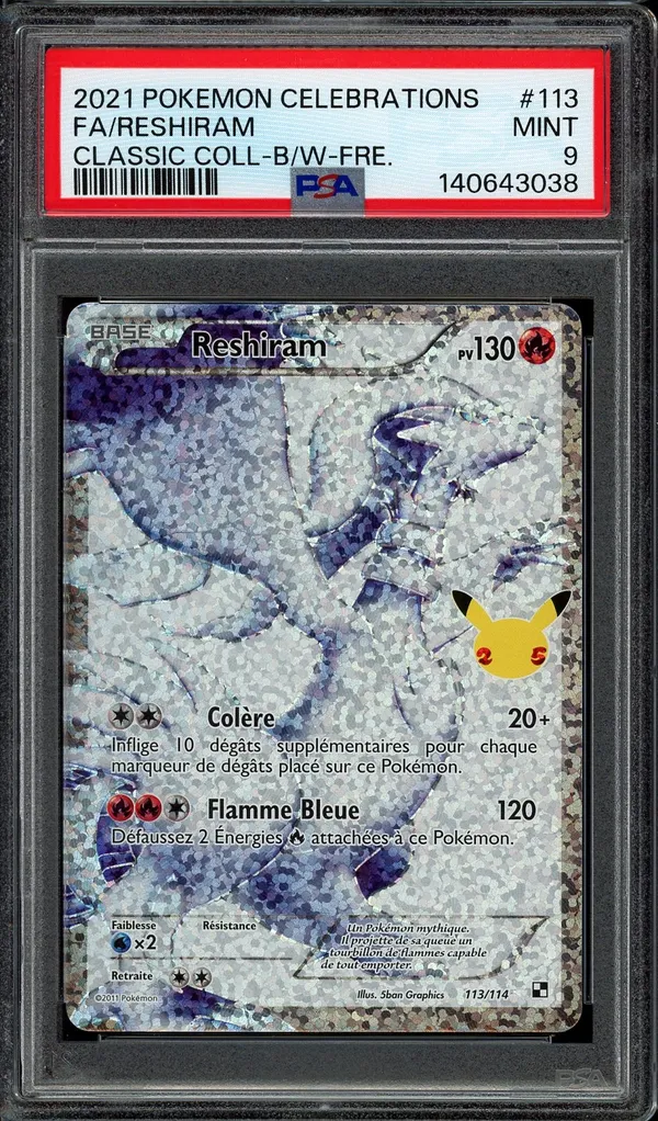 PSA 9 Reshiram