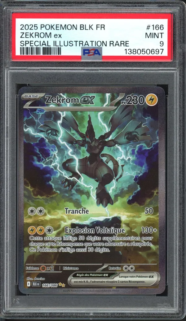 PSA 9 Zekrom Ex