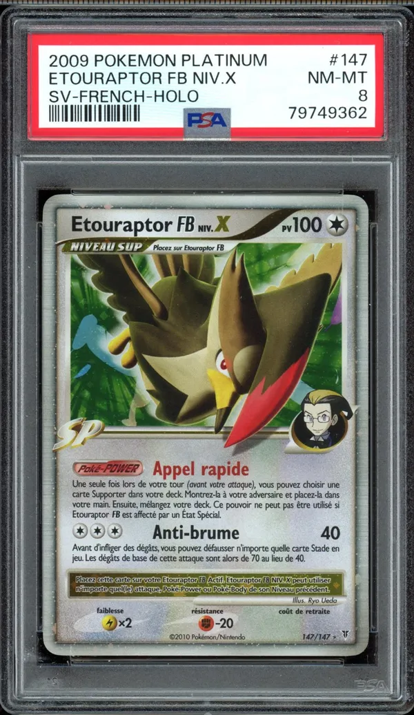 PSA 8 Etouraptor FB Niv.X