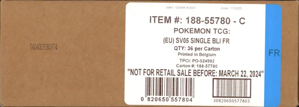 Case Booster Blister EV5 Forces Temporelles