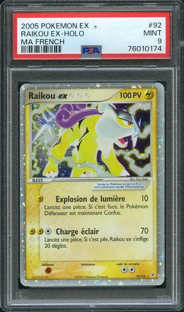 PSA 9 Raikou Ex