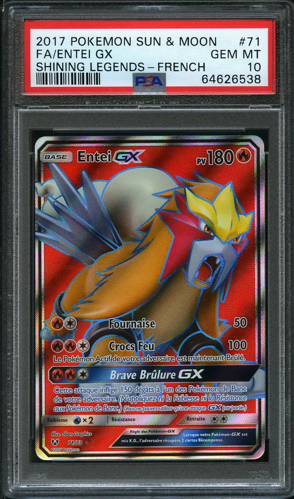 PSA 10 Entei Gx