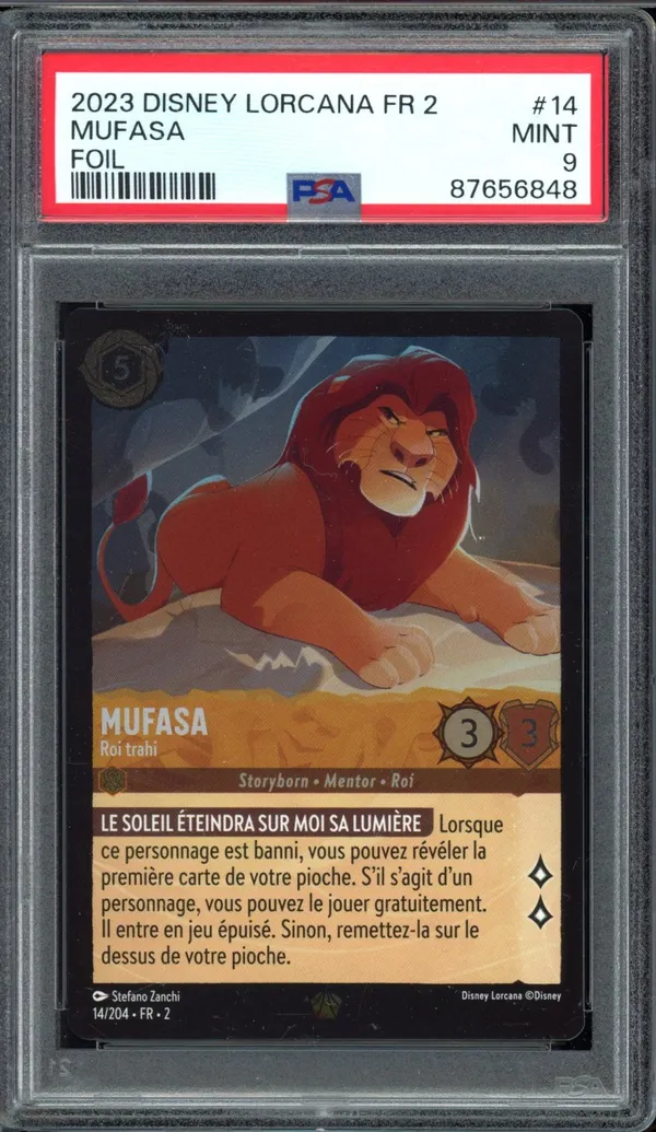 PSA 9 Mufasa Foil