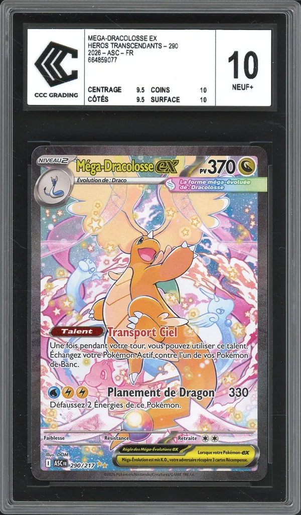 PSA 10 Mega Dragonite Ex - #246/193 - Mega Dream Ex - Mega