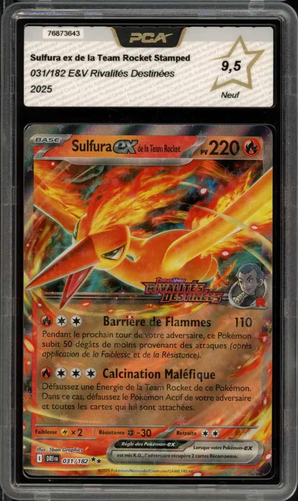 PCA 9.5 Sulfura Ex de la Team Rocket Stamp
