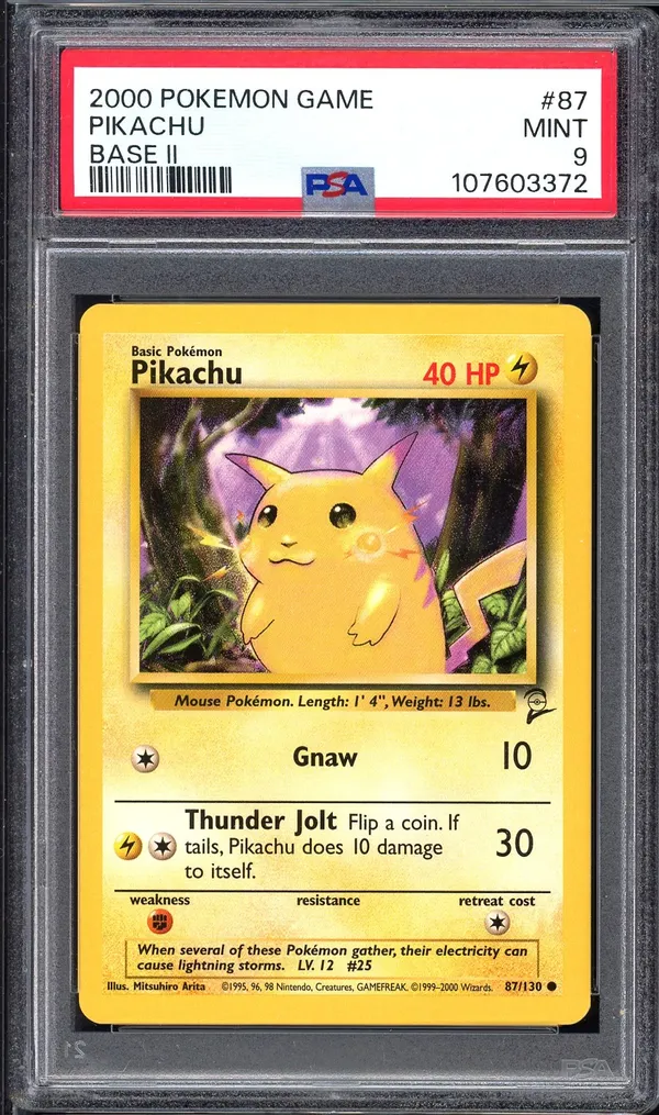 PSA 9 Pikachu