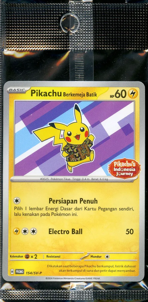 Pikachu Berkemeja Batik
