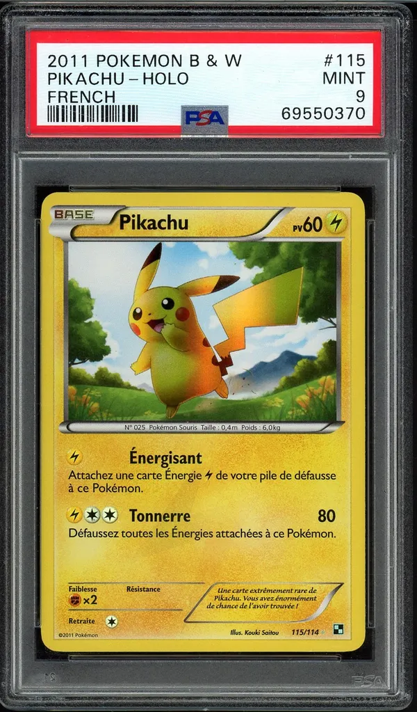 PSA 9 Pikachu Holo
