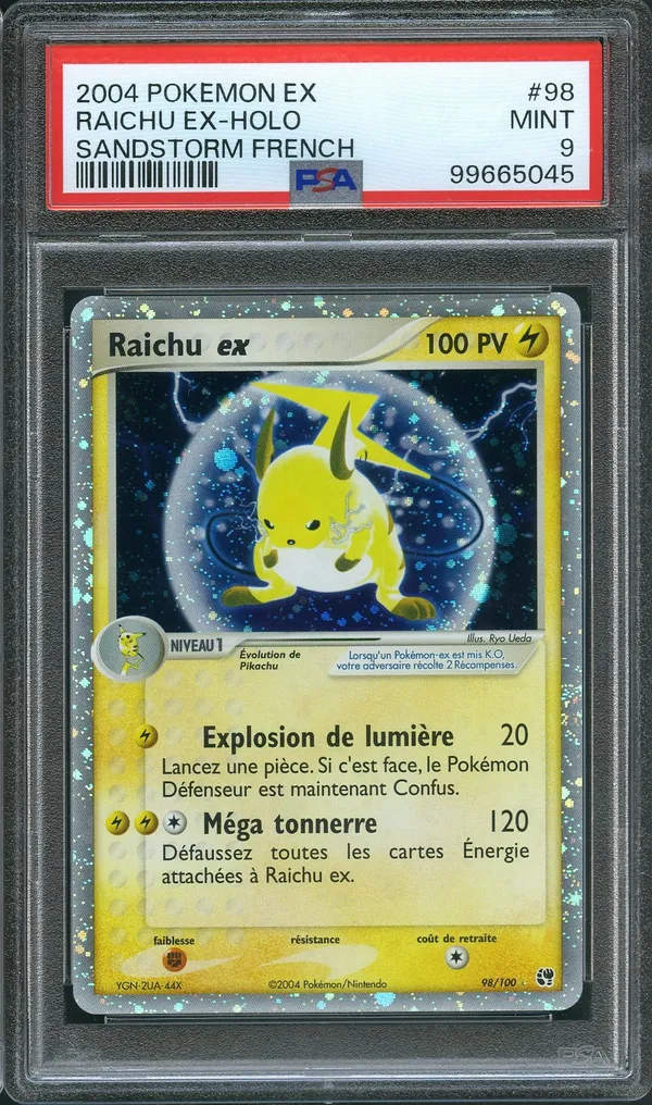 PSA 9 Raichu Ex