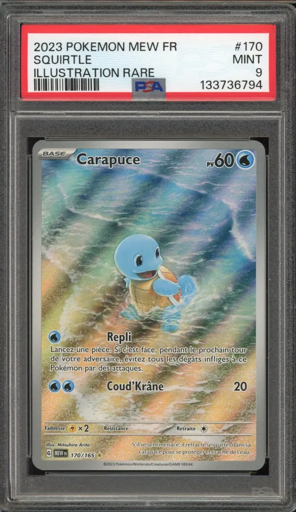 PSA 9 Carapuce