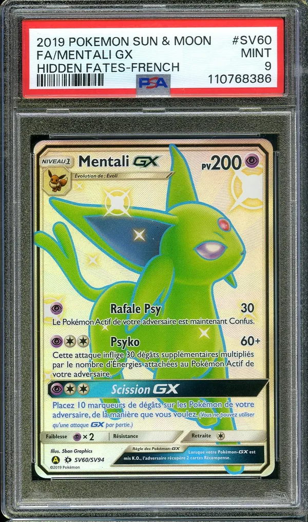 PSA 9 Mentali Gx Shiny