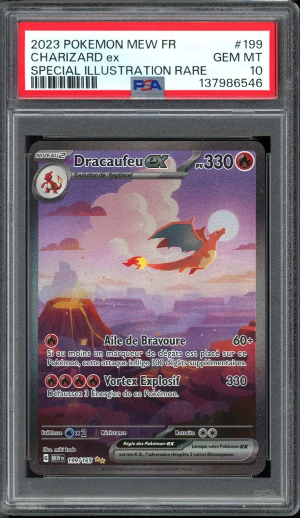 PSA 10 Dracaufeu Ex