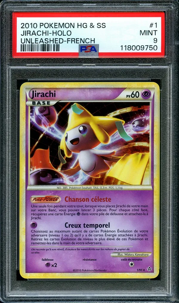 PSA 9 Jirachi Holo