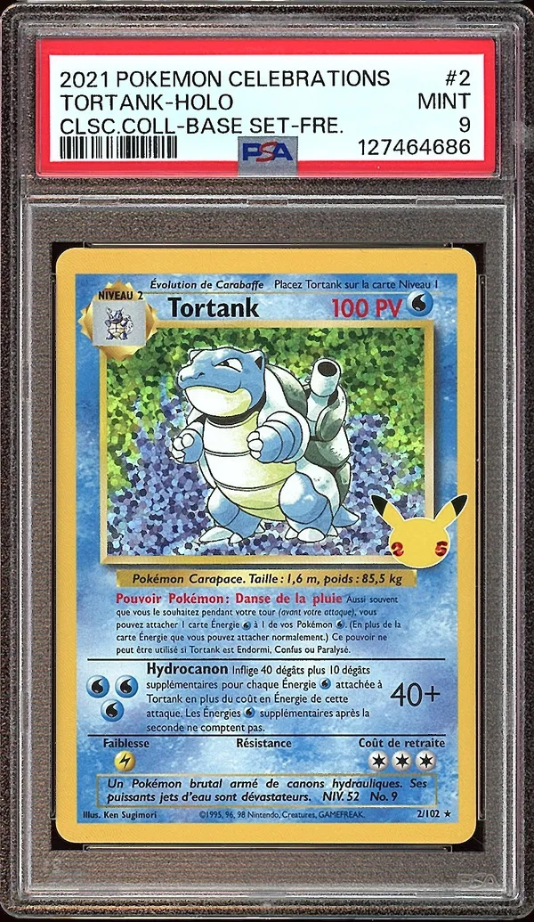 PSA 9 Tortank Holo