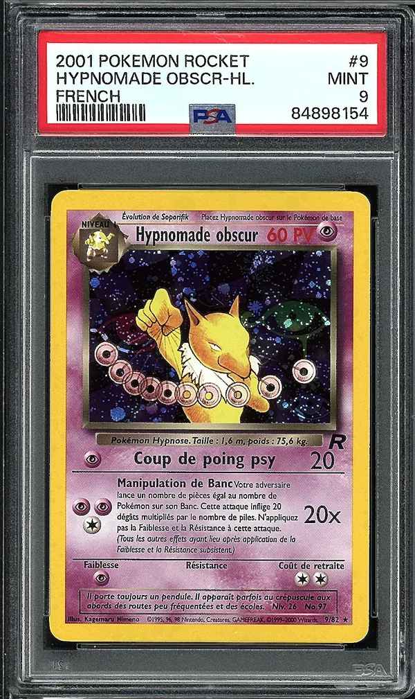 PSA 9 Hypnomade Obscur Holo