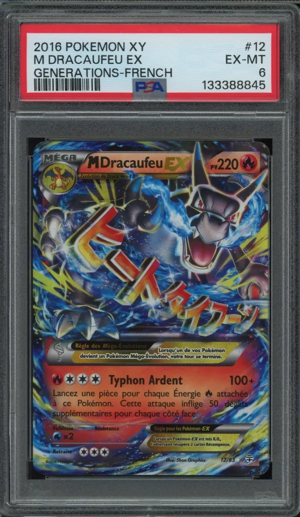 PSA 6 Méga Dracaufeu Ex