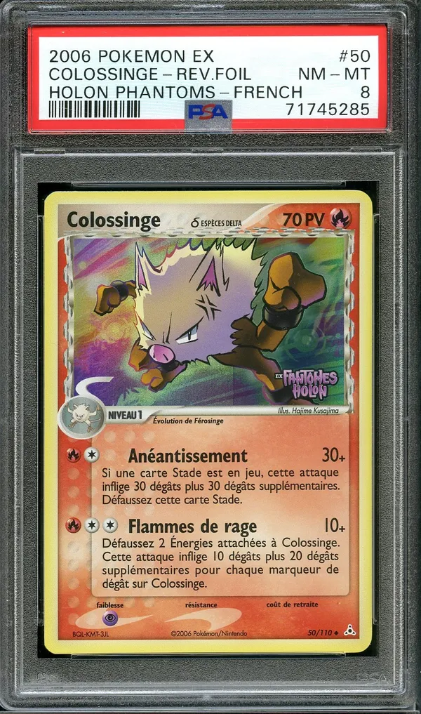 PSA 8 Colossinge Holo Reverse