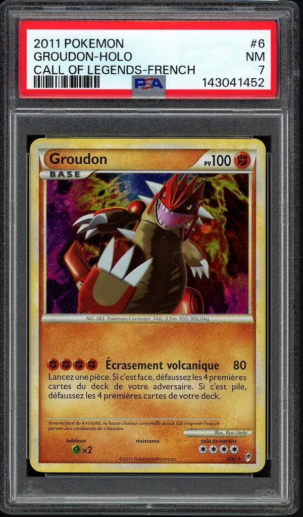 PSA 7 Groudon Holo