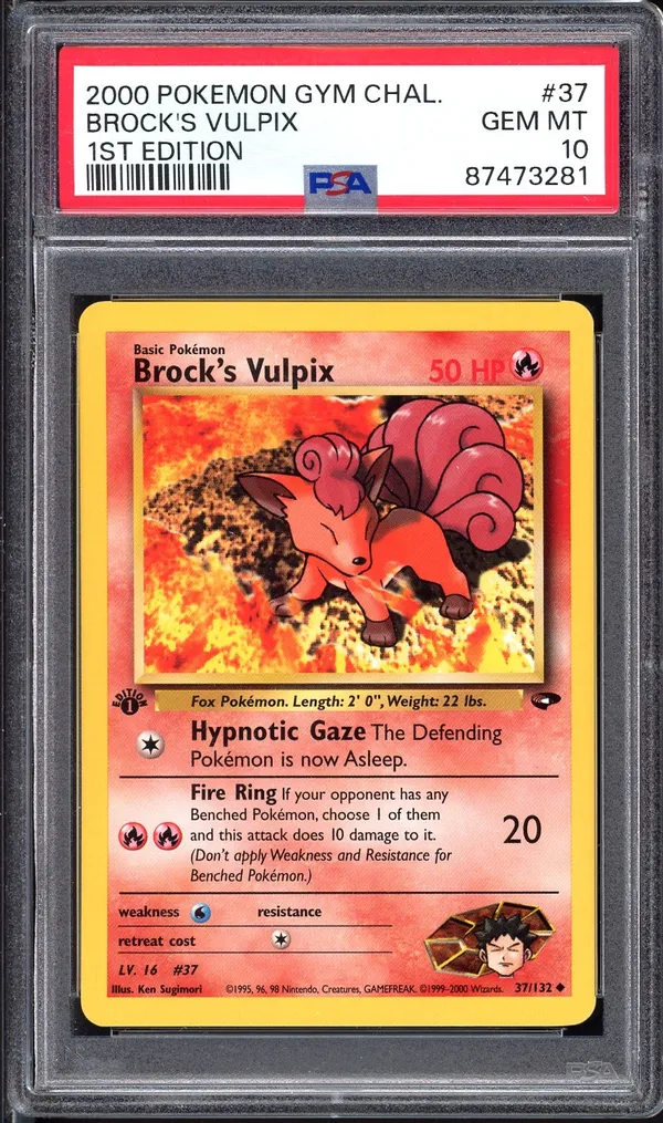 PSA 10 Brock's Vulpix