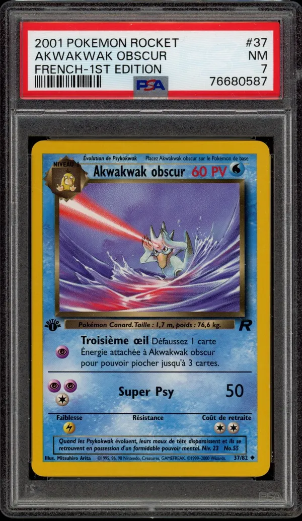 PSA 7 Akwakwak Obscur