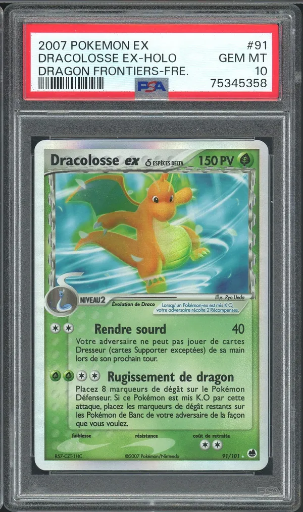 PSA 10 Dracolosse Ex