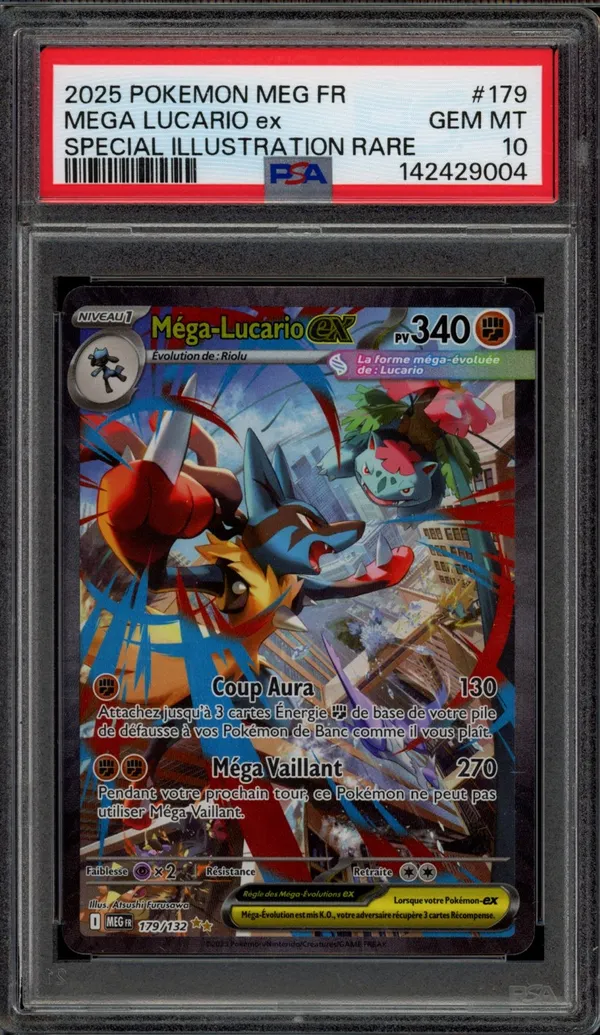 PSA 10 Méga-Lucario Ex