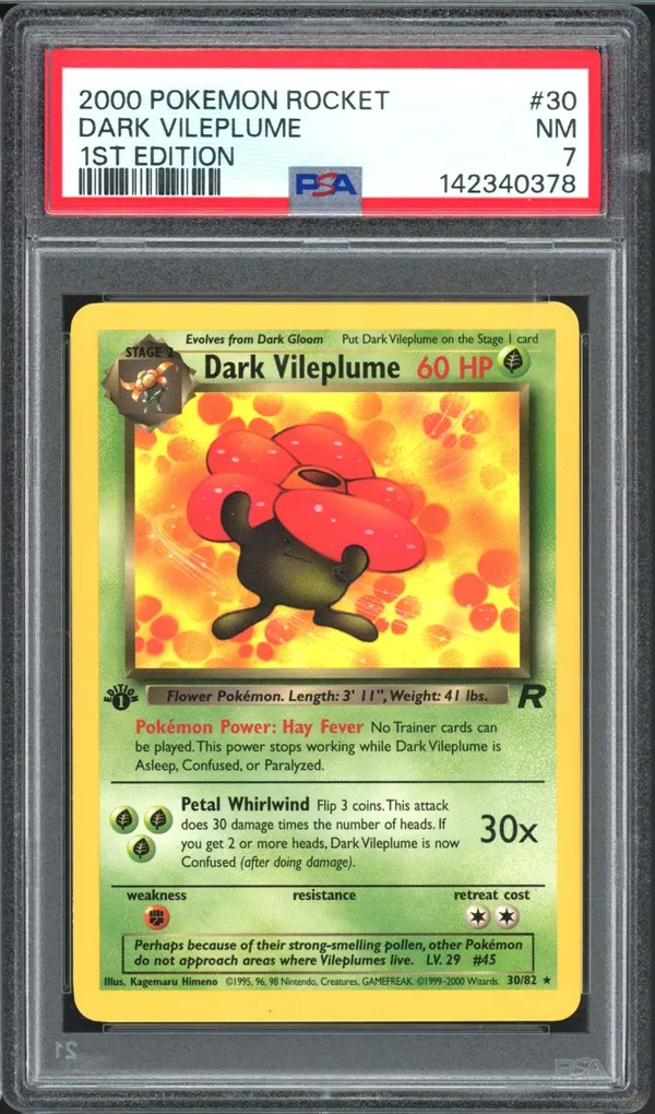 PSA 7 Dark Vileplume