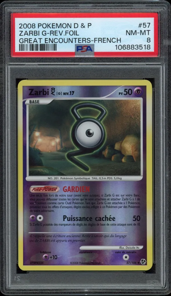 PSA 8 Zarbi G Reverse