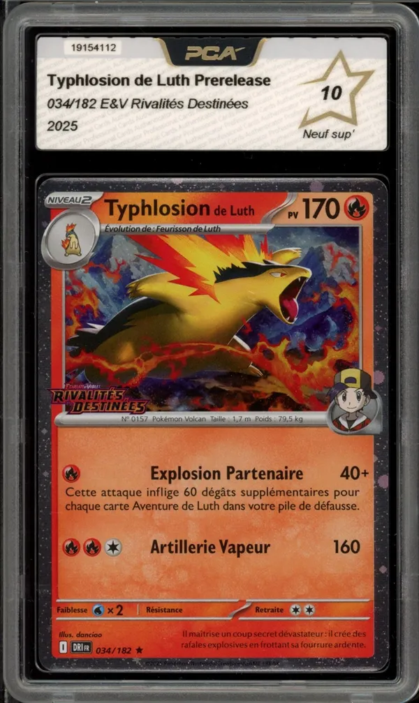 PCA 10 Typhlosion de Luth Holo Stamp