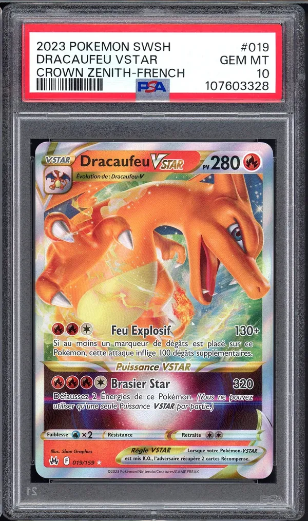 PSA 10 Dracaufeu VStar