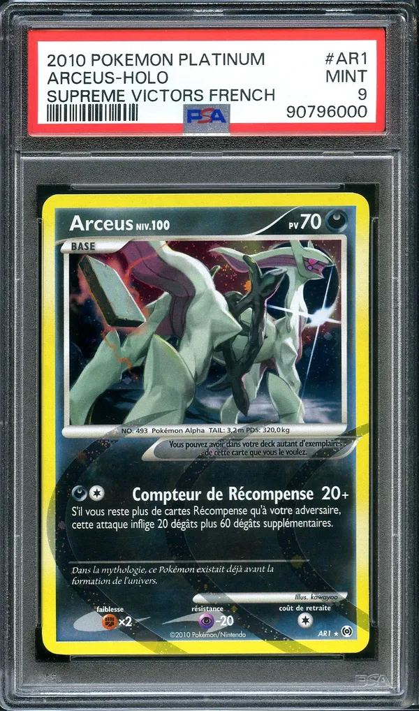 PSA 9 Arceus Holo