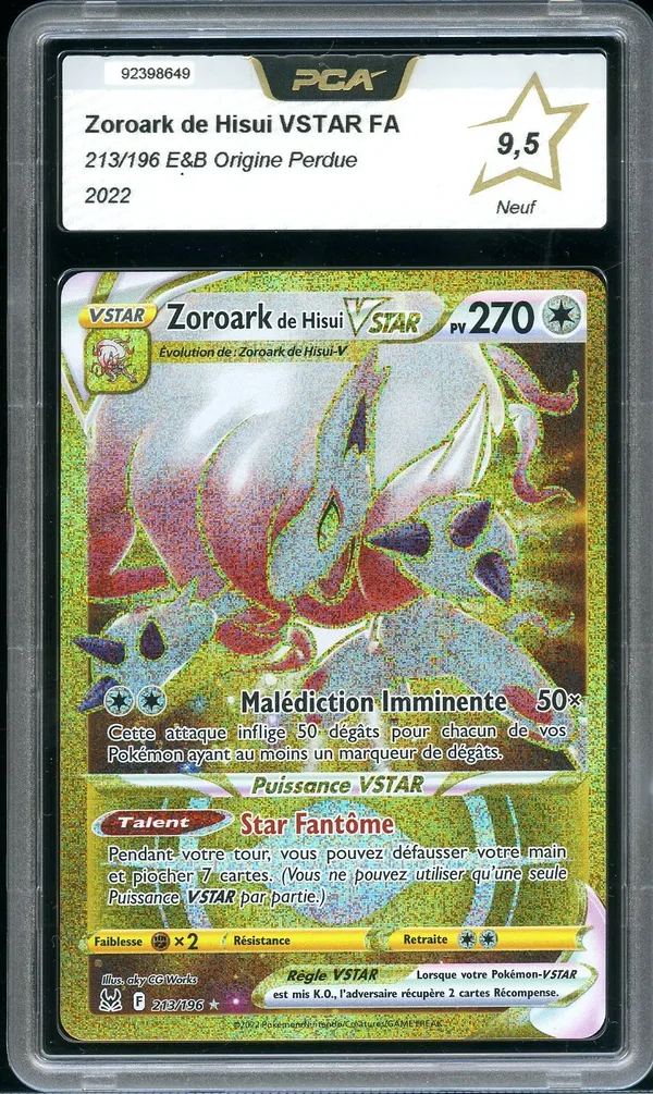 PCA 9.5 Zoroark de Hisui VStar Gold