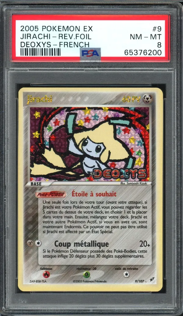 PSA 8 Jirachi Holo Reverse