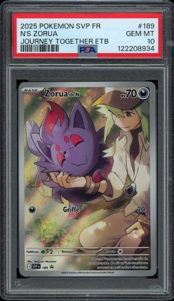 PSA 10 Zorua de N