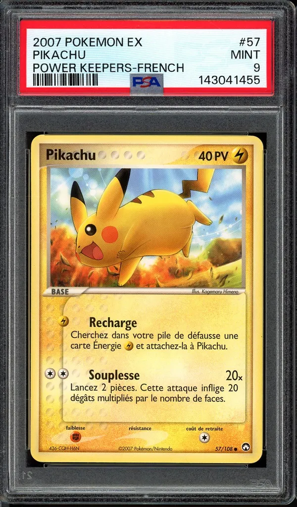 PSA 9 Pikachu