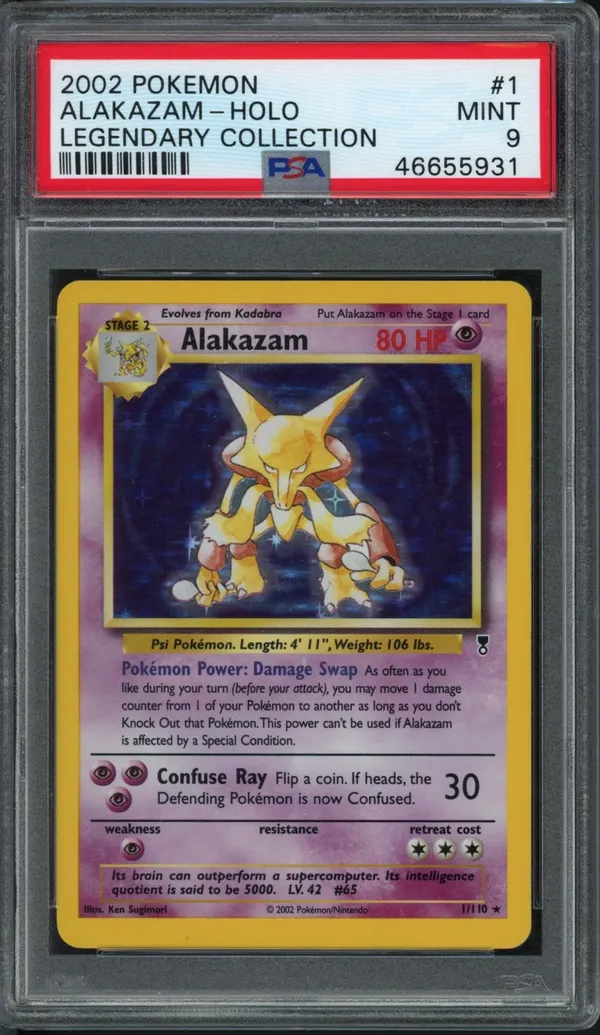 PSA 9 Alakazam Holo