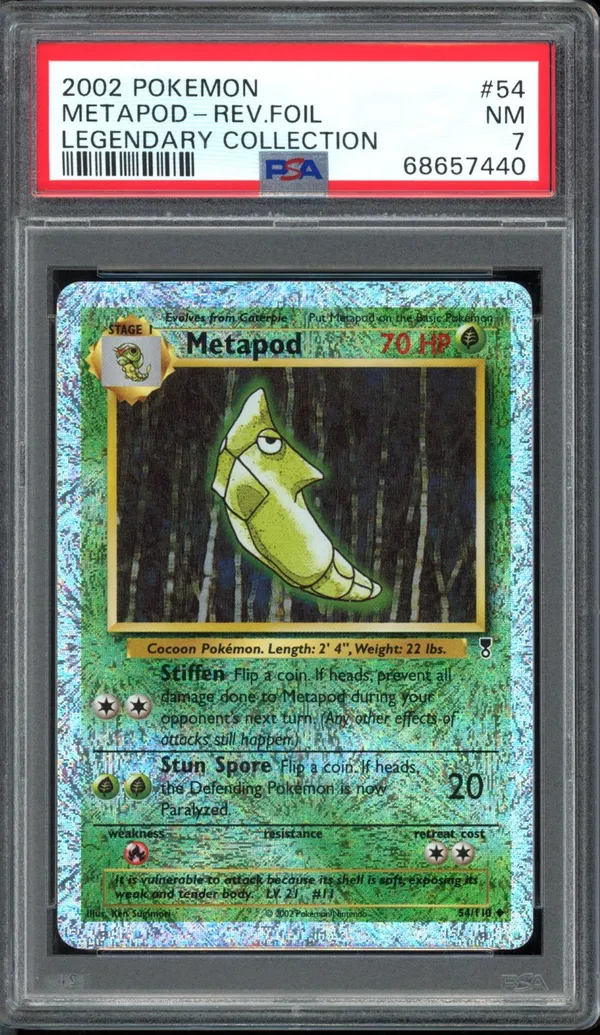 PSA 7 Metapod Reverse