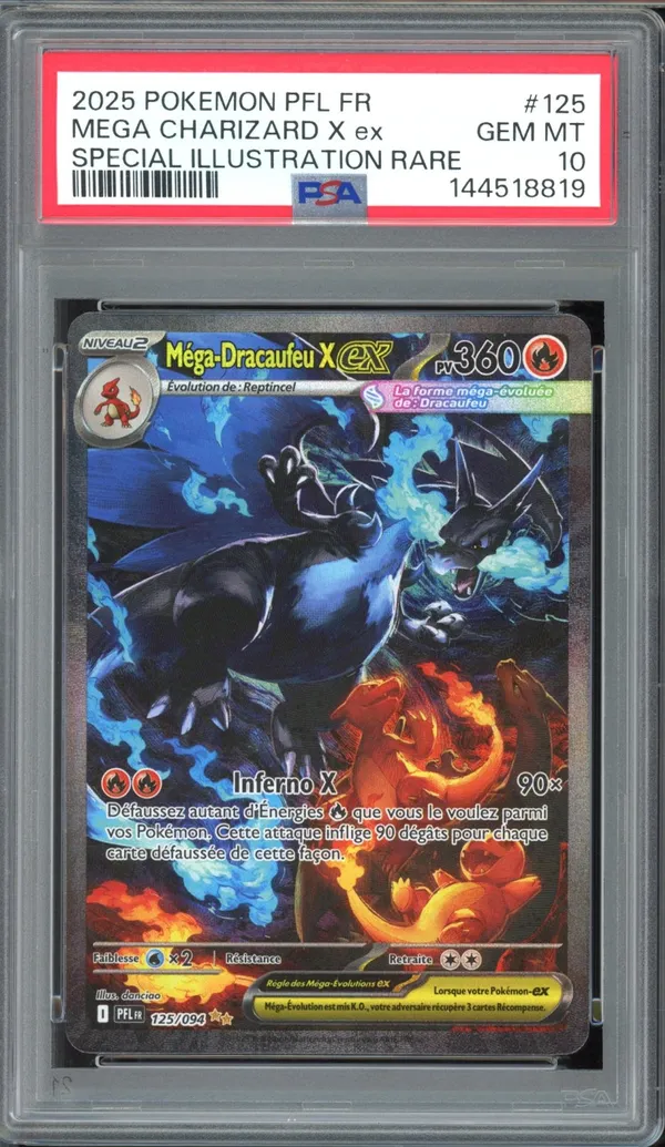 PSA 10 Méga-Dracaufeu X Ex