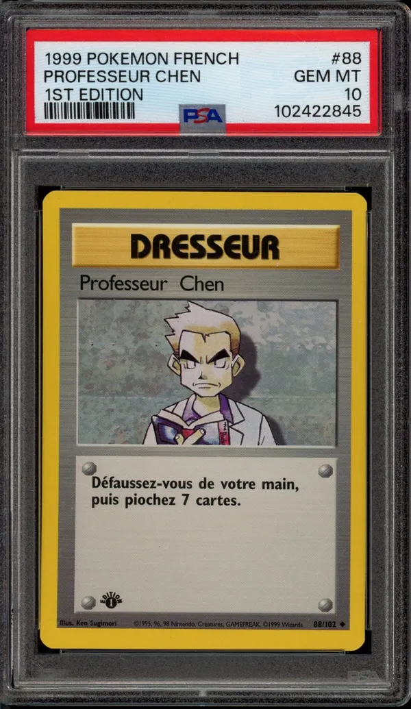 PSA 10 Professeur Chen